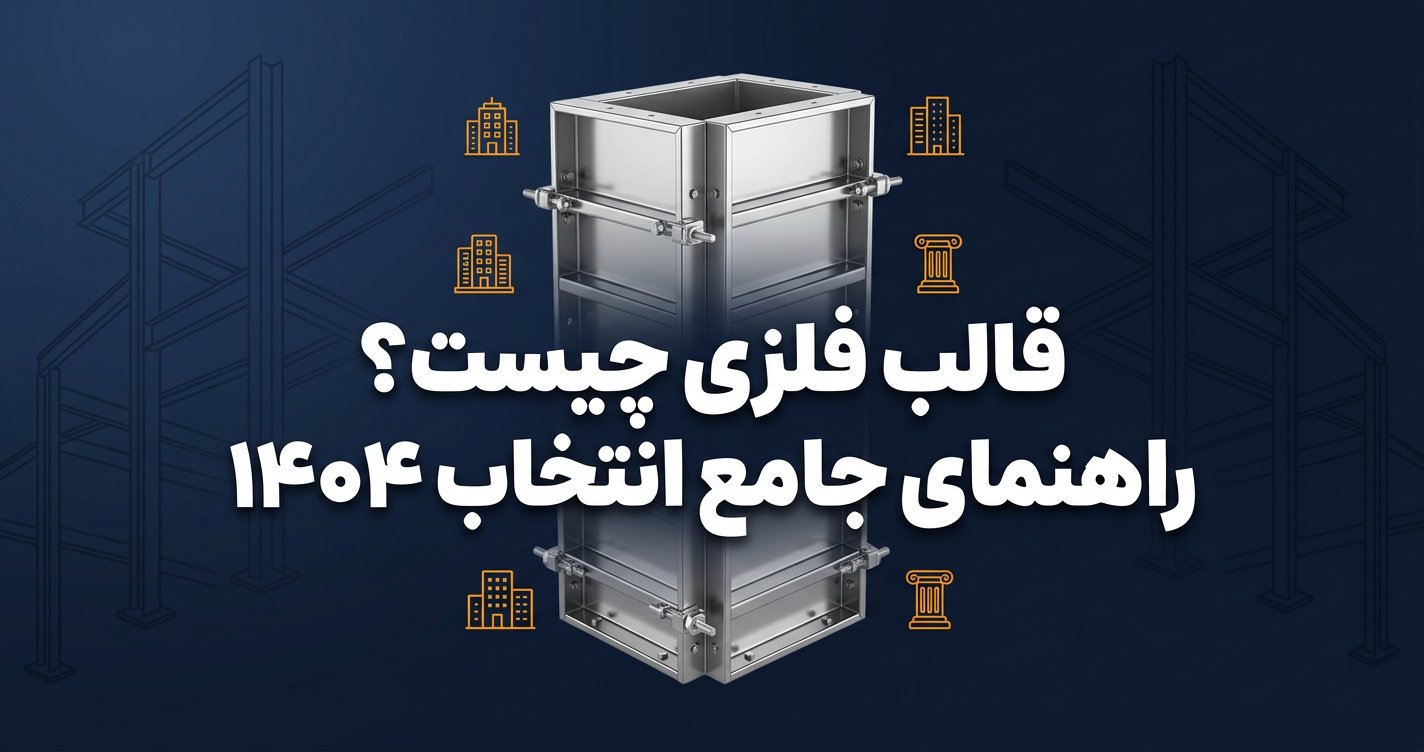 قالب فلزی چیست راهنمای جامع انتخاب و کاربرد ۱۴۰۴ - تصویر شاخص مقاله تخصصی قالب فلزی بتن